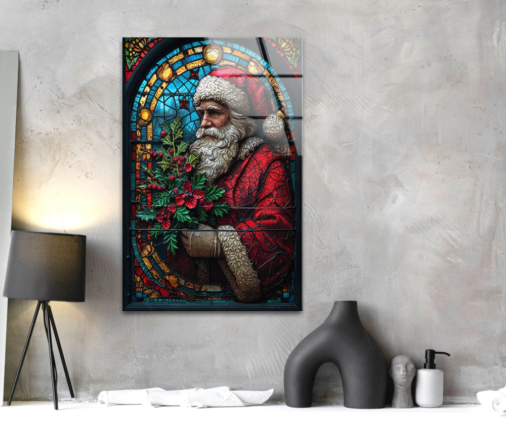 Santa Claus Noel Glass Wall Art - MyPhotoStation