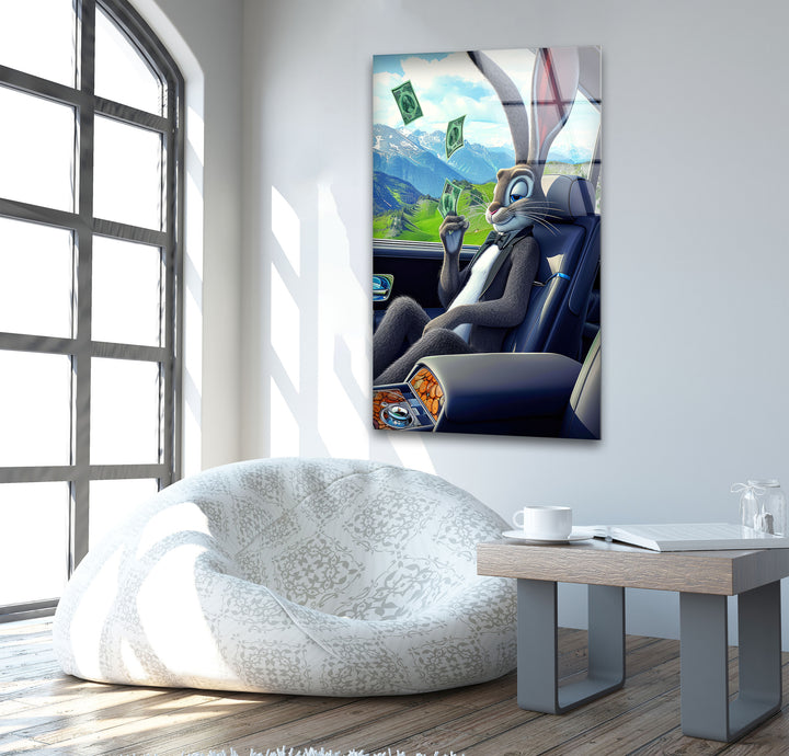 Rich Rabbit Cool Wall Art & Stained Glass Panels