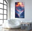 Sunrise in Mountains Glass Wall Art, Glass Printing Wall Art, Print photos on glass