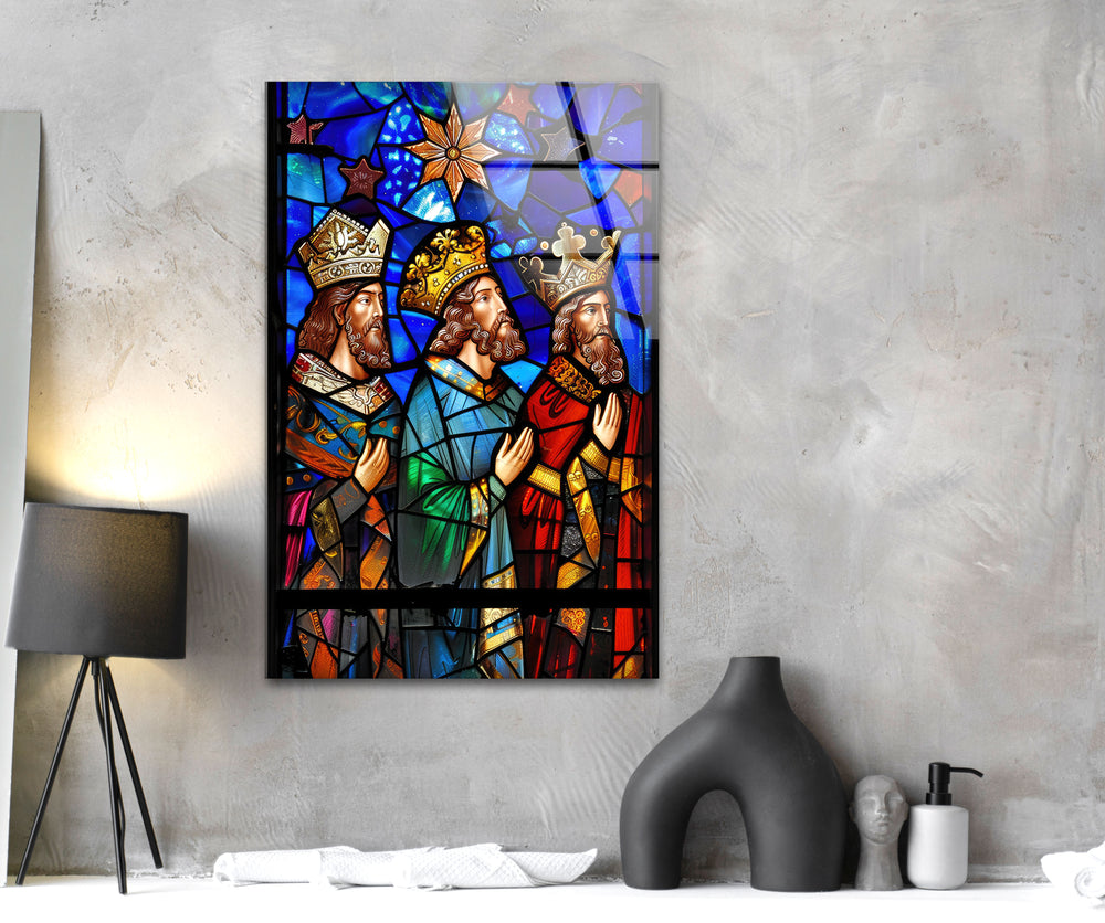 Three Kings Modern Glass Art & Cool Wall Art