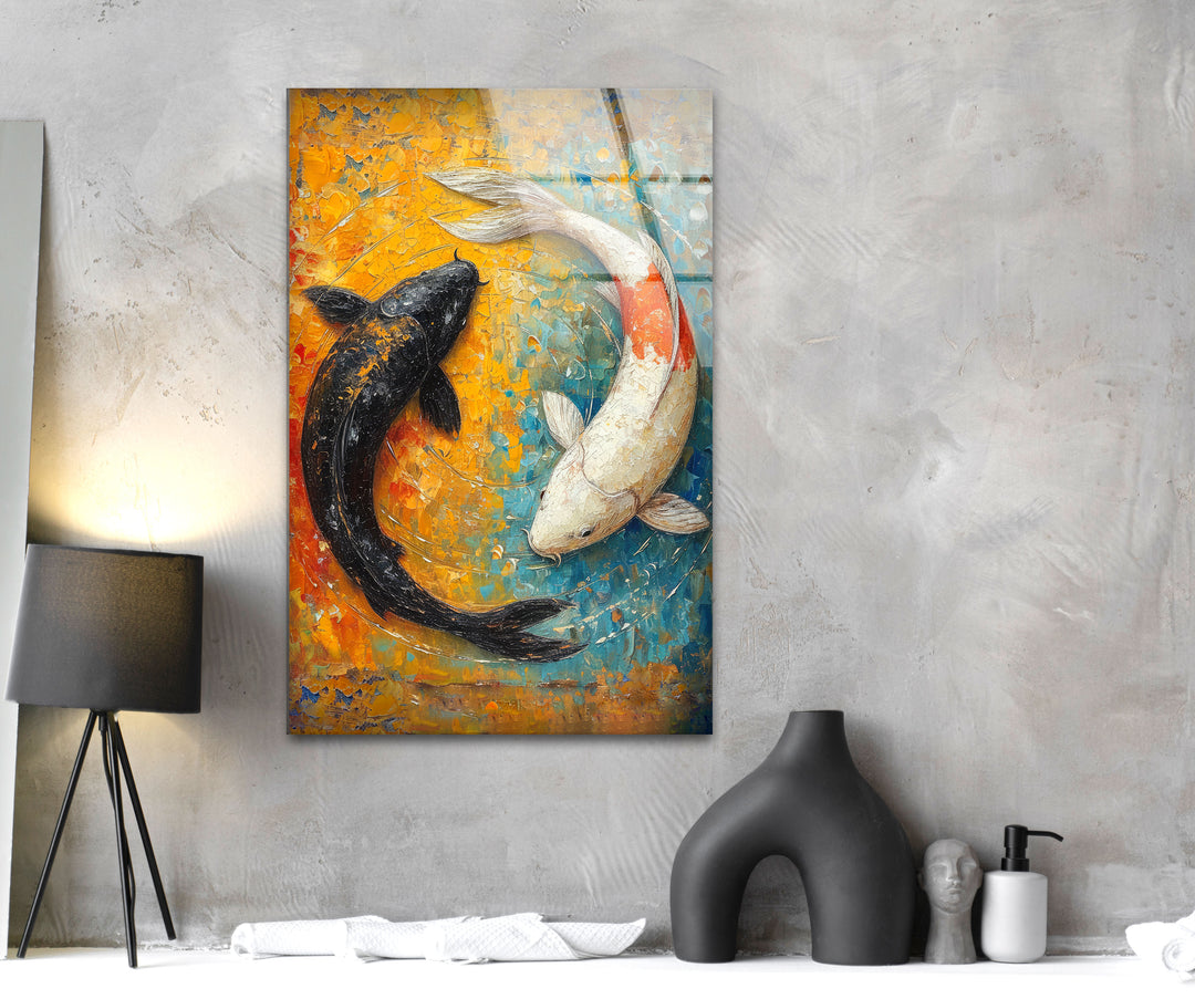 Yin Yang Fish Cool Glass Photos & Wall Art Decor