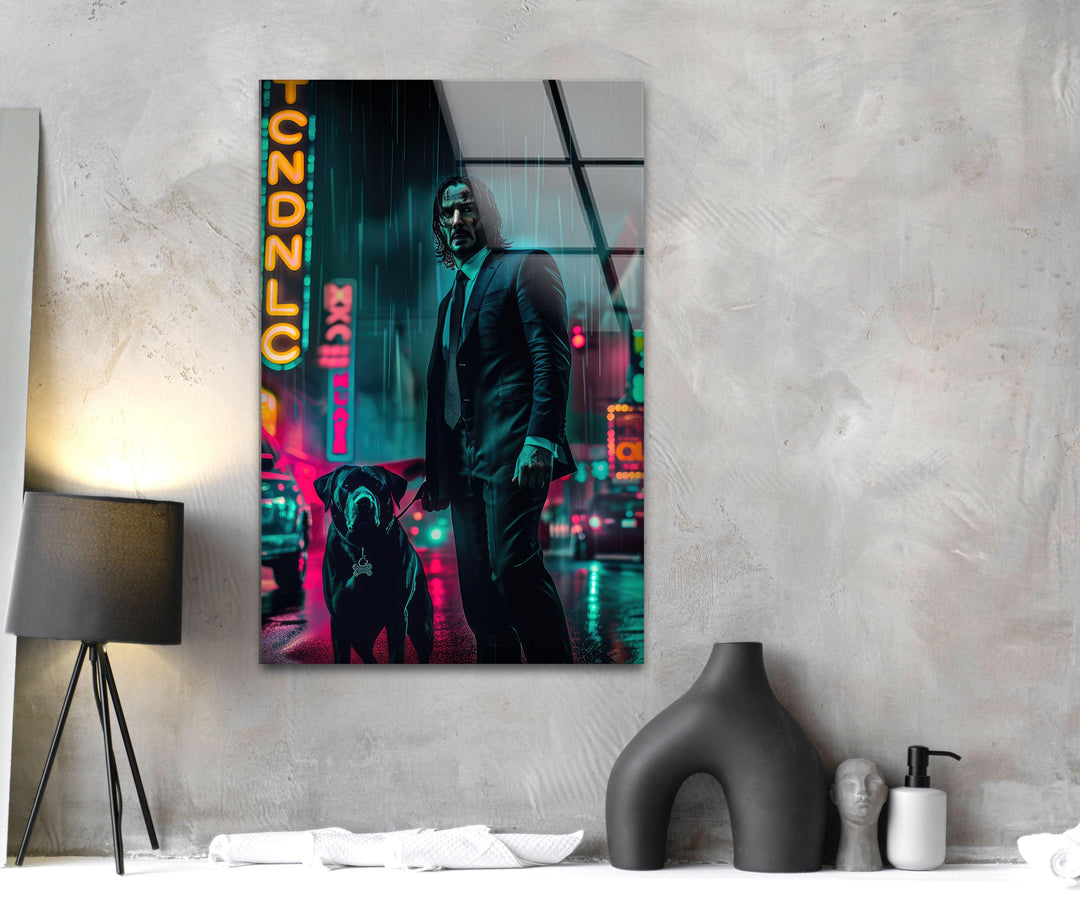 John Wick Tempered Glass Wall Art - MyPhotoStation