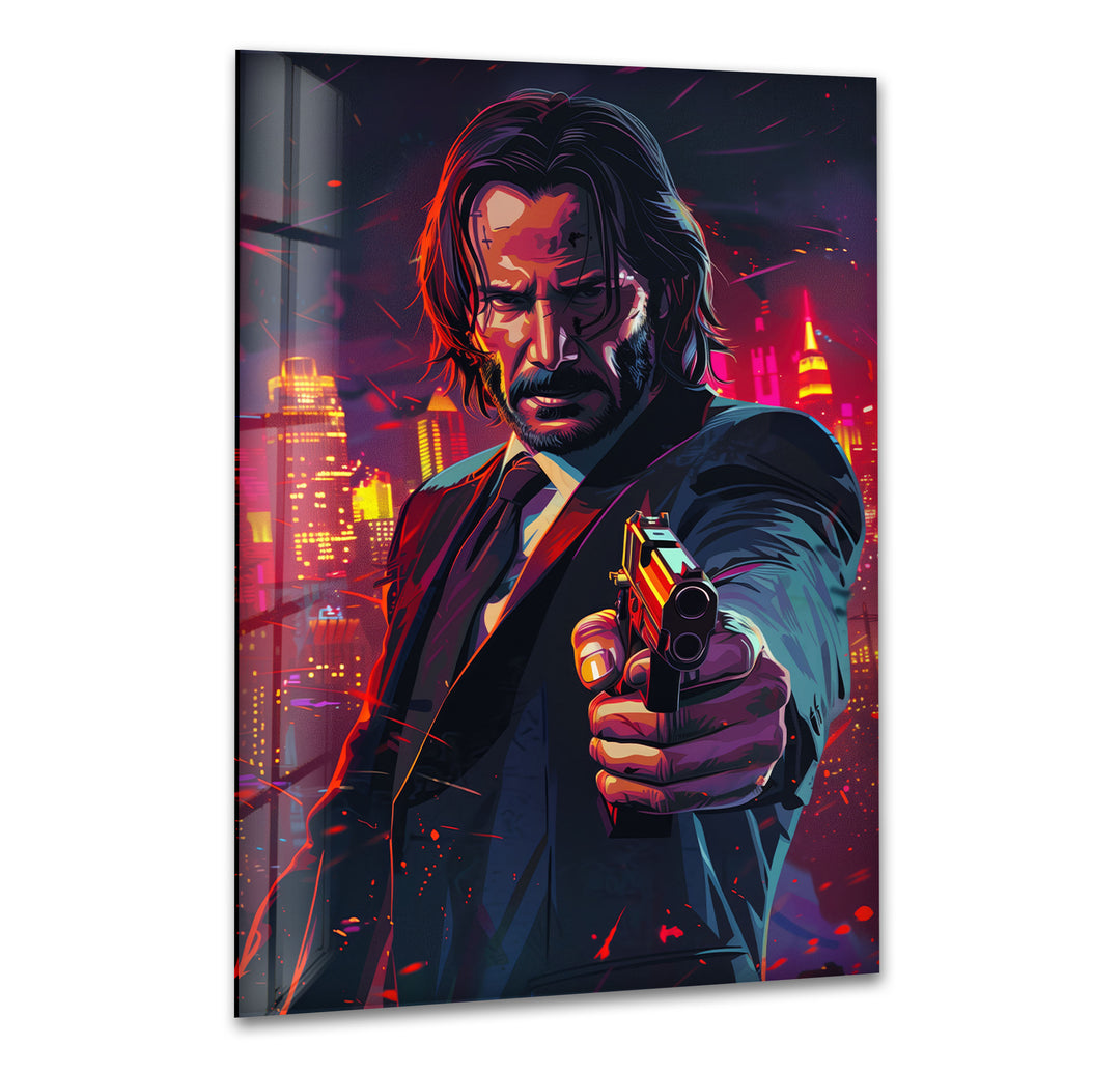 John Wick Art Glass Wall Art glass image printing, glass prints from photos
