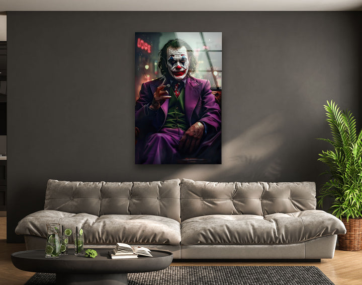 Joker in The Dark Glass Wall Art large glass photo prints, glass wall photos
