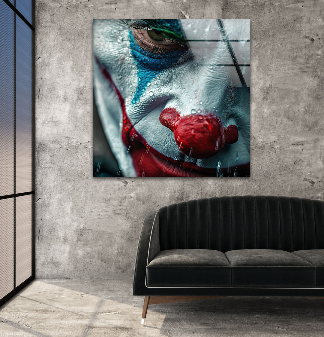 Portrait Joker Glass Wall Art stained glass wall art, stained glass wall decor
