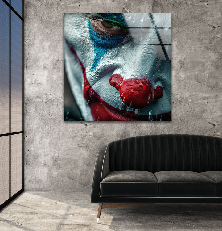 Portrait Joker Glass Wall Art stained glass wall art, stained glass wall decor
