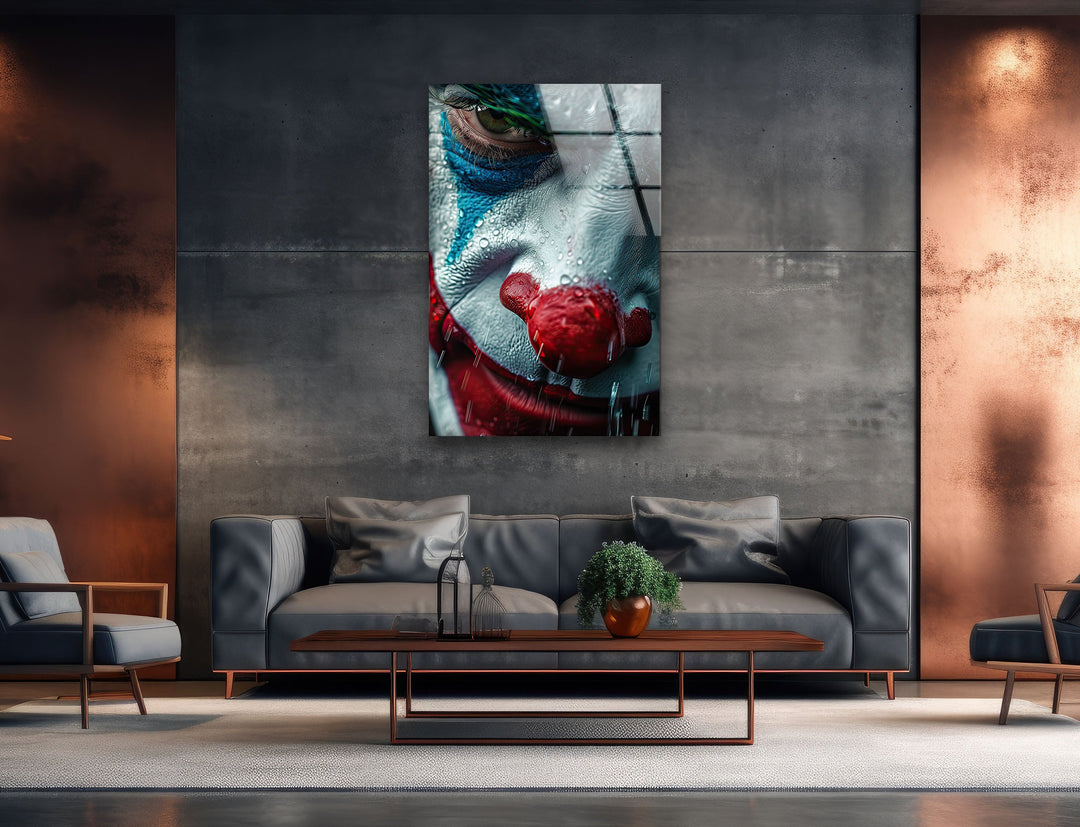 Portrait Joker Glass Wall Art glass photo prints, glass picture prints
