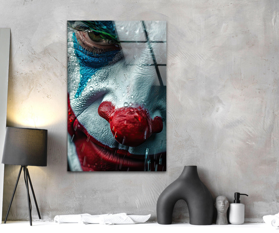 Portrait Joker Glass Wall Art glass image printing, glass prints from photos
