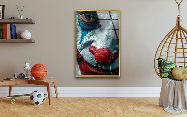 Portrait Joker Glass Wall Art glass pictures for Wall, glass prints wall art
