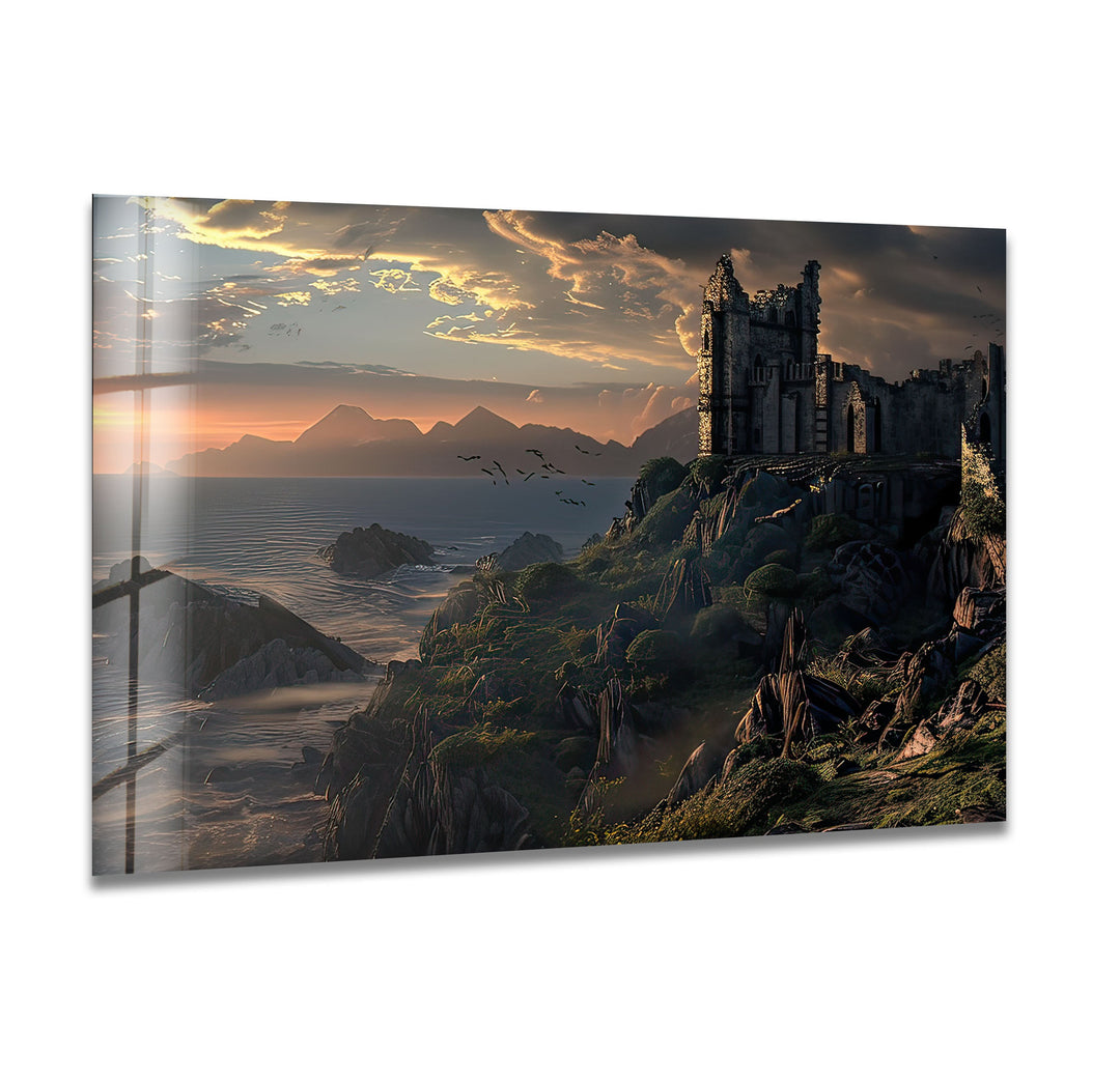 The Witcher Kaer Morhen Glass Wall Art art glass wall art, glass wall art pictures
