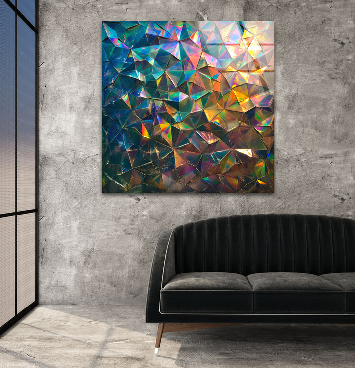 Colorful Gems Glass Wall Art custom glass photo prints, large glass prints