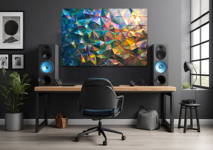 Colorful Gems Glass Wall Art