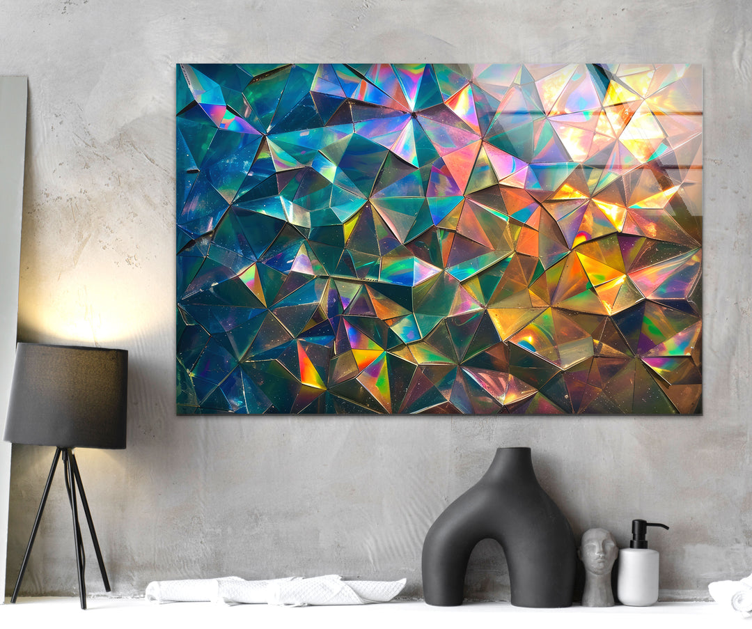 Colorful Gems Glass Wall Art glass wall decor, glass wall art decor