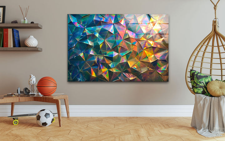 Colorful Gems Glass Wall Art stained glass wall art, stained glass wall decor