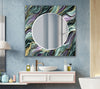 Mosaic Tempered Glass Wall Mirror