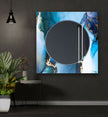 Marble Tempered Glass Wall Mirror