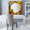 Gold Stained Tempered Glass Wall Mirror