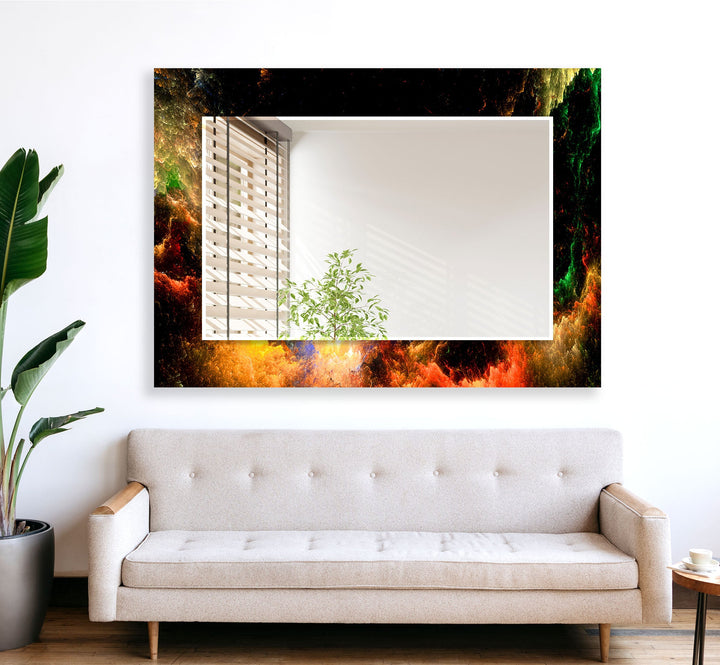 Space & Clouds Wall Mirror Framed Mirror
