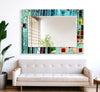 Stained Tempered Glass Wall Mirror