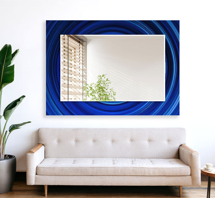 Blue Wall Mirror full body mirror
