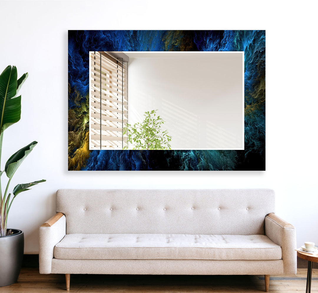 Dark Blue Clouds Wall Mirrors large floor mirror
