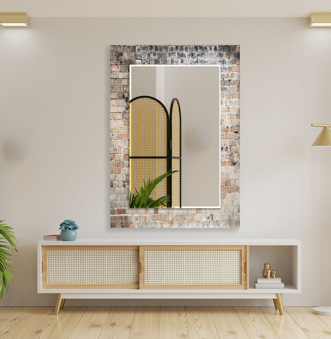 Brick Design Wall Mirror Abstract Wall Mirror
