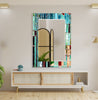 Stained Tempered Glass Wall Mirror