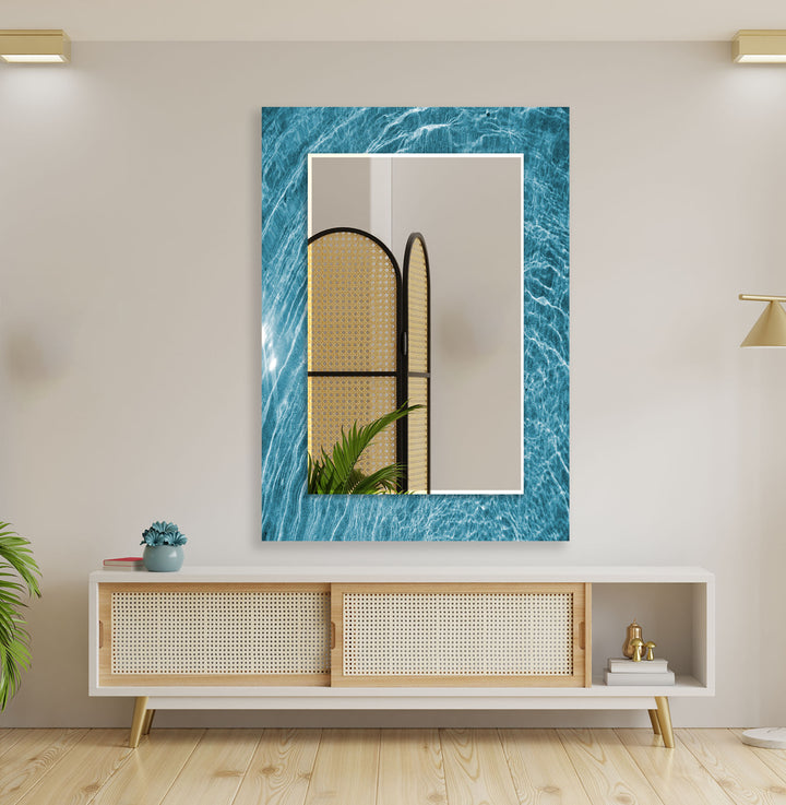 Sea Wave Wall Mirror Gold Mirror
