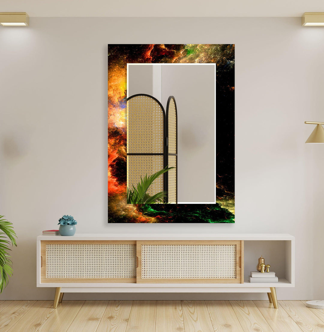 Space & Clouds Wall Mirror lighted mirror
