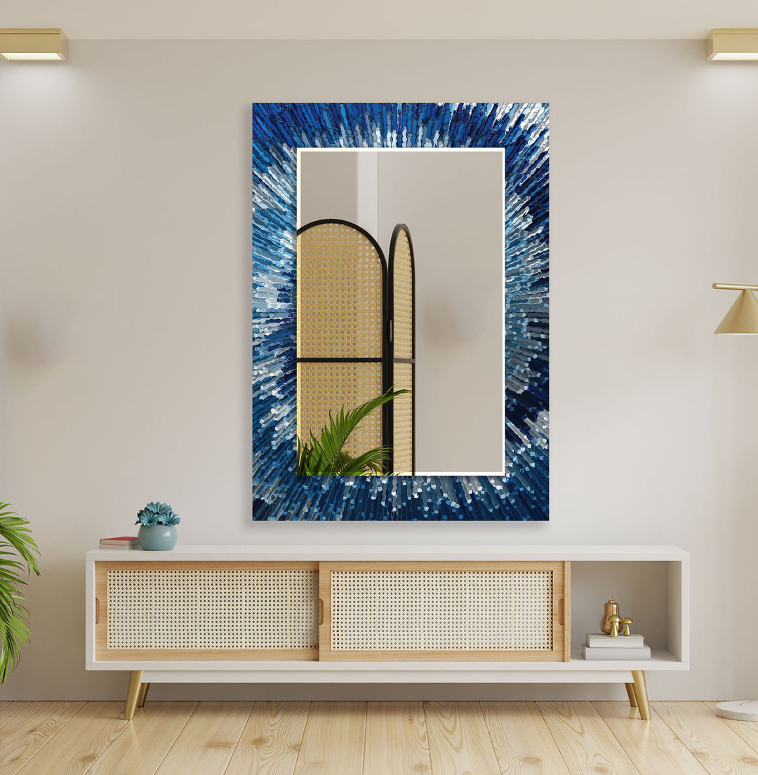 Blue Splash Wall Mirror decorative mirrors
