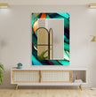 Stained Tempered Glass Wall Mirror