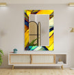 Stained Yellow Wall Mirror Modern Mirror
