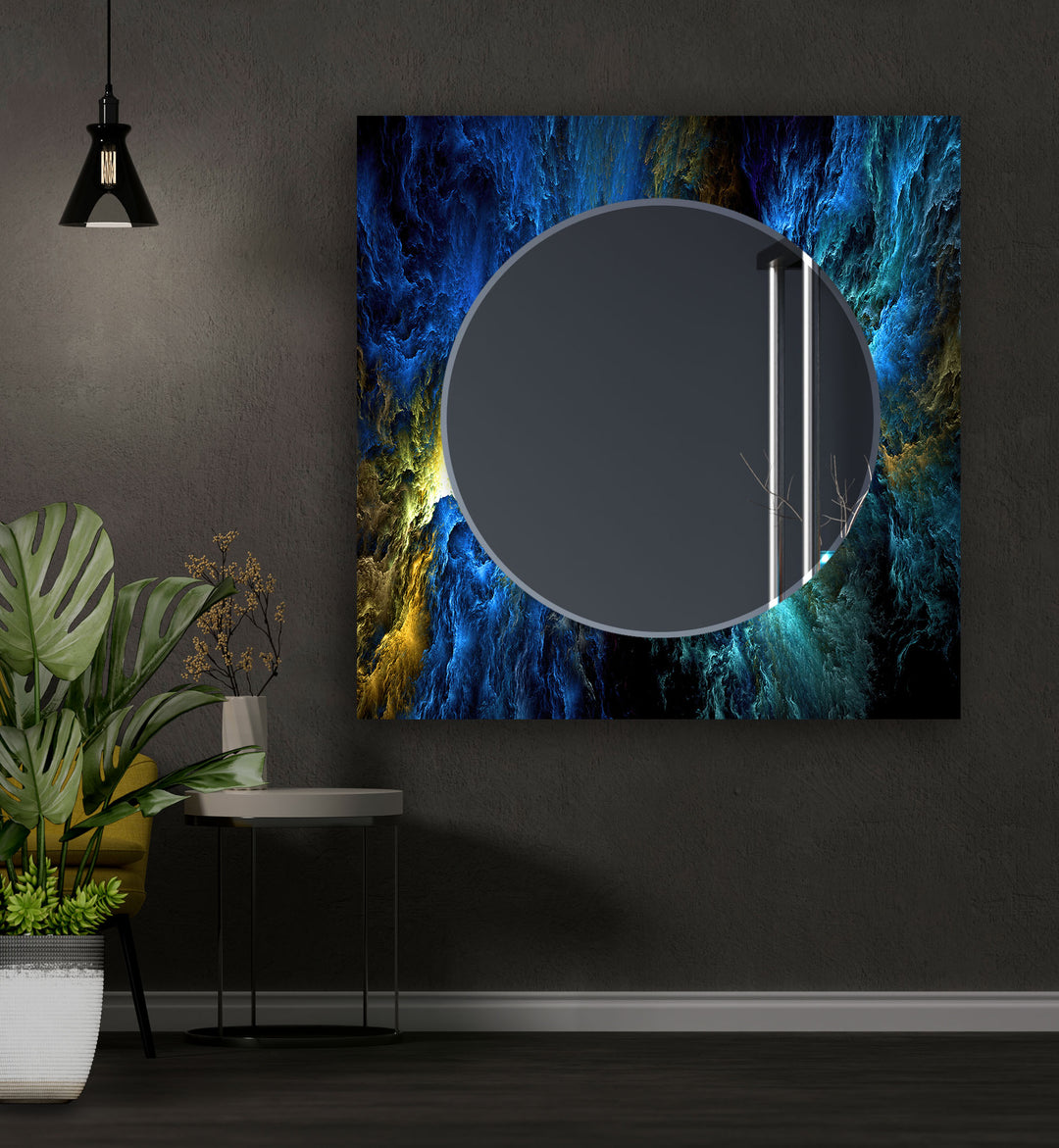 Dark Blue Clouds Wall Mirrors full length mirrors
