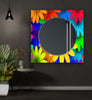 Stained Tempered Glass Wall Mirror