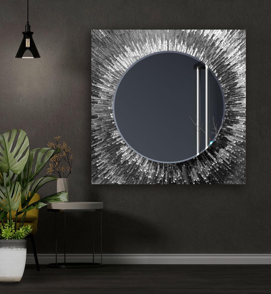 Black Splash Wall Mirrors Abstract Wall Mirror
