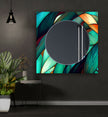 Stained Tempered Glass Wall Mirror