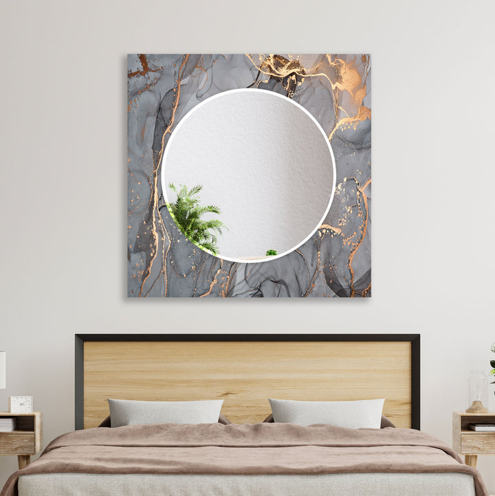 Gray Golden Wall Mirror oversized mirror
