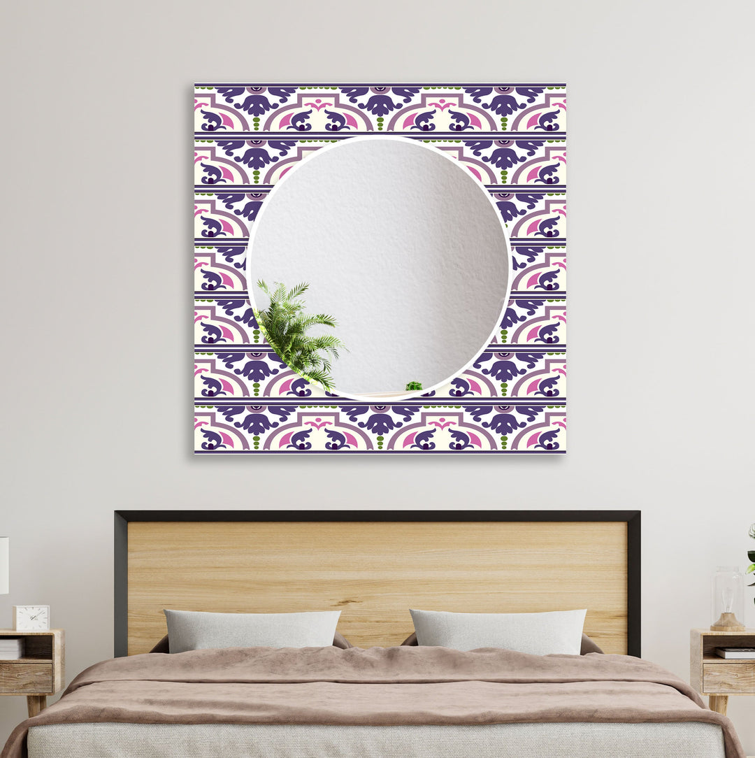 Mandala Pink and Blue Wall Mirrors Gold Wall Mirror
