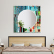 Stained Tempered Glass Wall Mirror