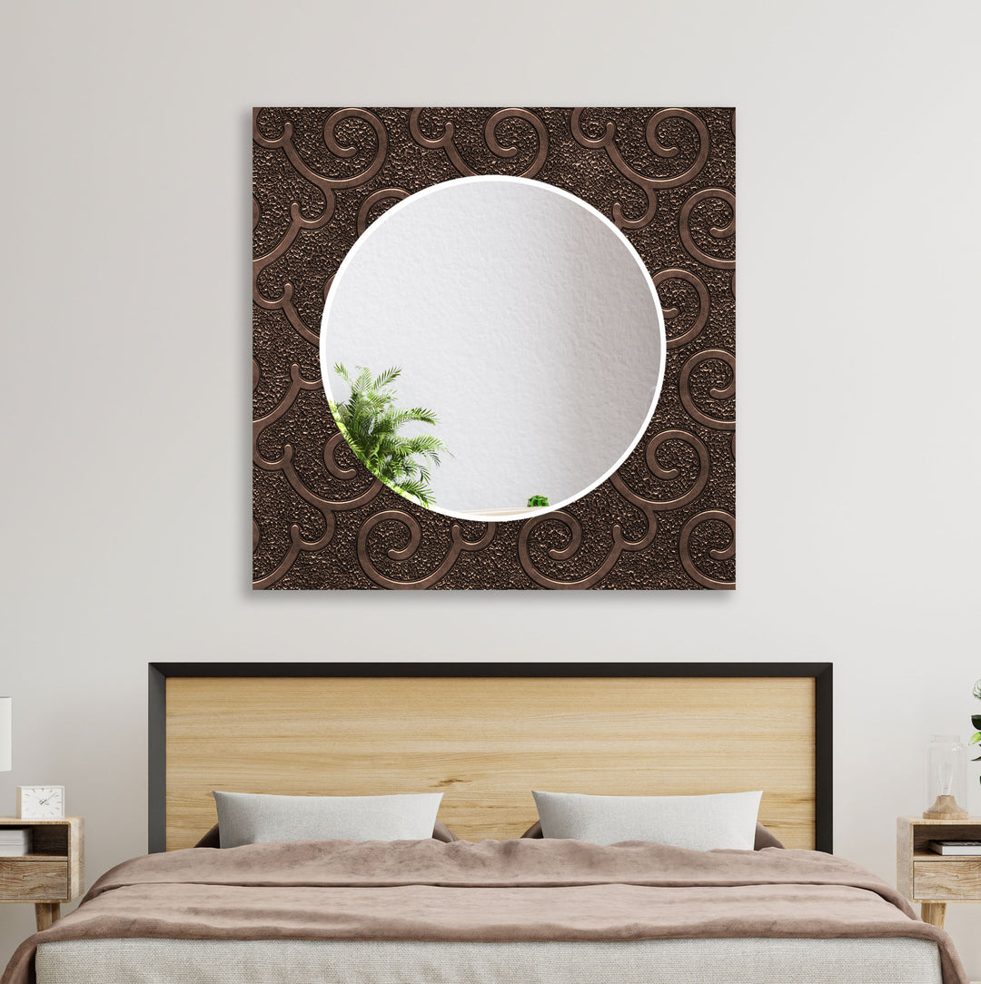 Brown Old Design Wall Mirror Bathroom Wall Mirror
