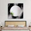 Black Gray Marble Wall Mirror