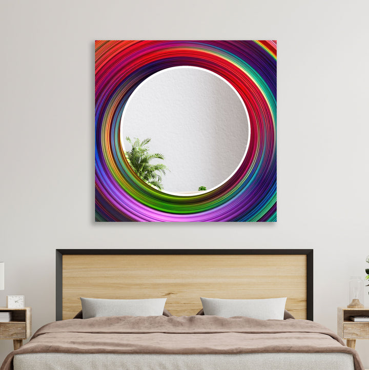 Colored Circles Wall Mirror