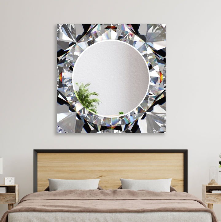 Diamond Round Wall Mirror wall mirror
