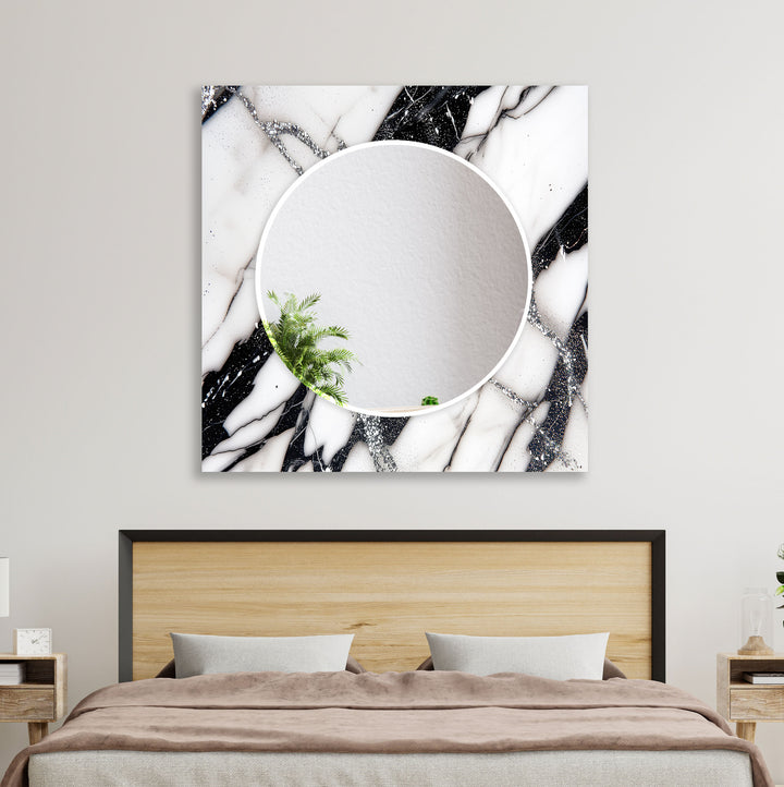 Black White Marble Wall Mirror wall mirror
