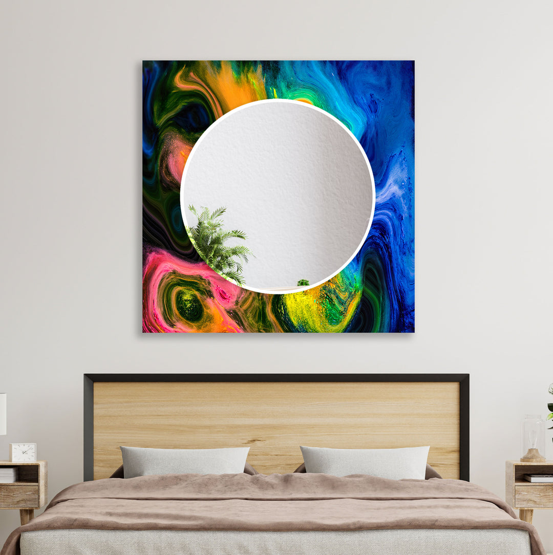 Colorful Splash Wall Mirrors Dining Room Wall Mirror
