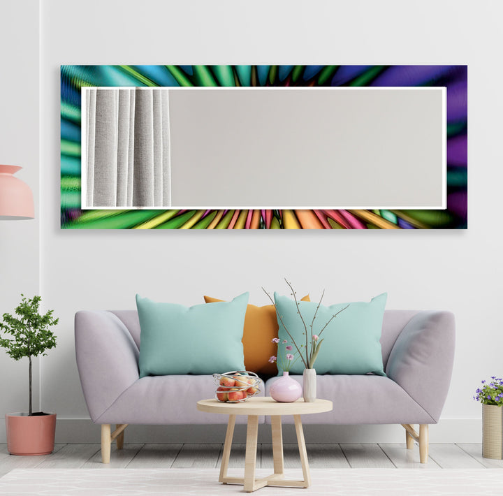 Rainbow Colors Abstract Wall Mirror wall decorative mirror
