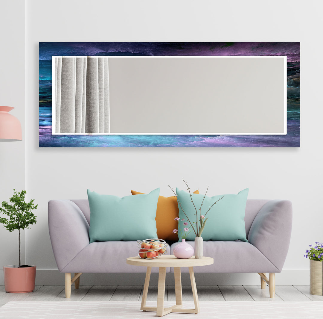 Blue & Purple Clouds Wall Mirror mirror wall art
