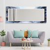 Abstract Tempered Glass Wall Mirror