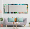 Stained Tempered Glass Wall Mirror