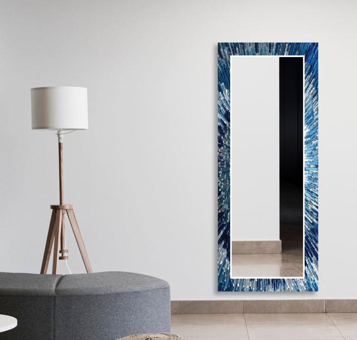 Blue Splash Wall Mirrors Bathroom Mirrors
